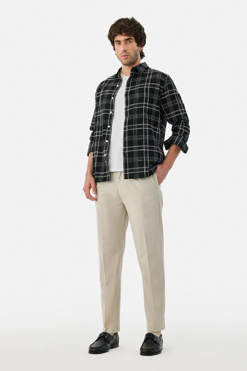 سنيتش Regular Fit Beige Trousers